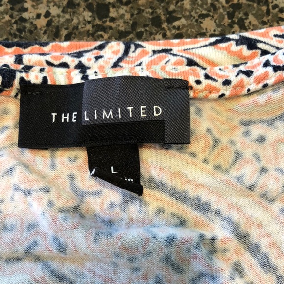 The Limited Top Peach Paisley Tank Sleeveless Large - Picture 4 of 6